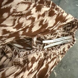 Anthropology sleeveless jumpsuit